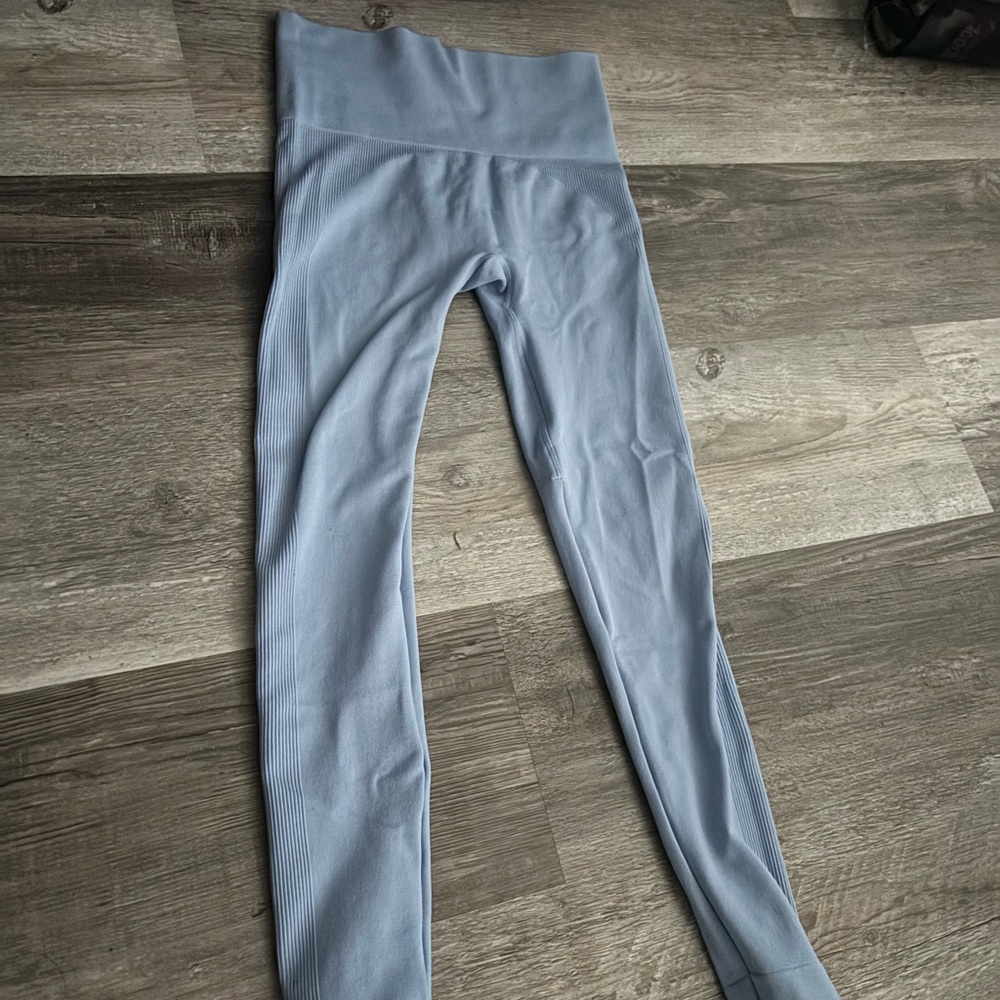 SET ACTIVE Light Blue High-Waisted Leggings